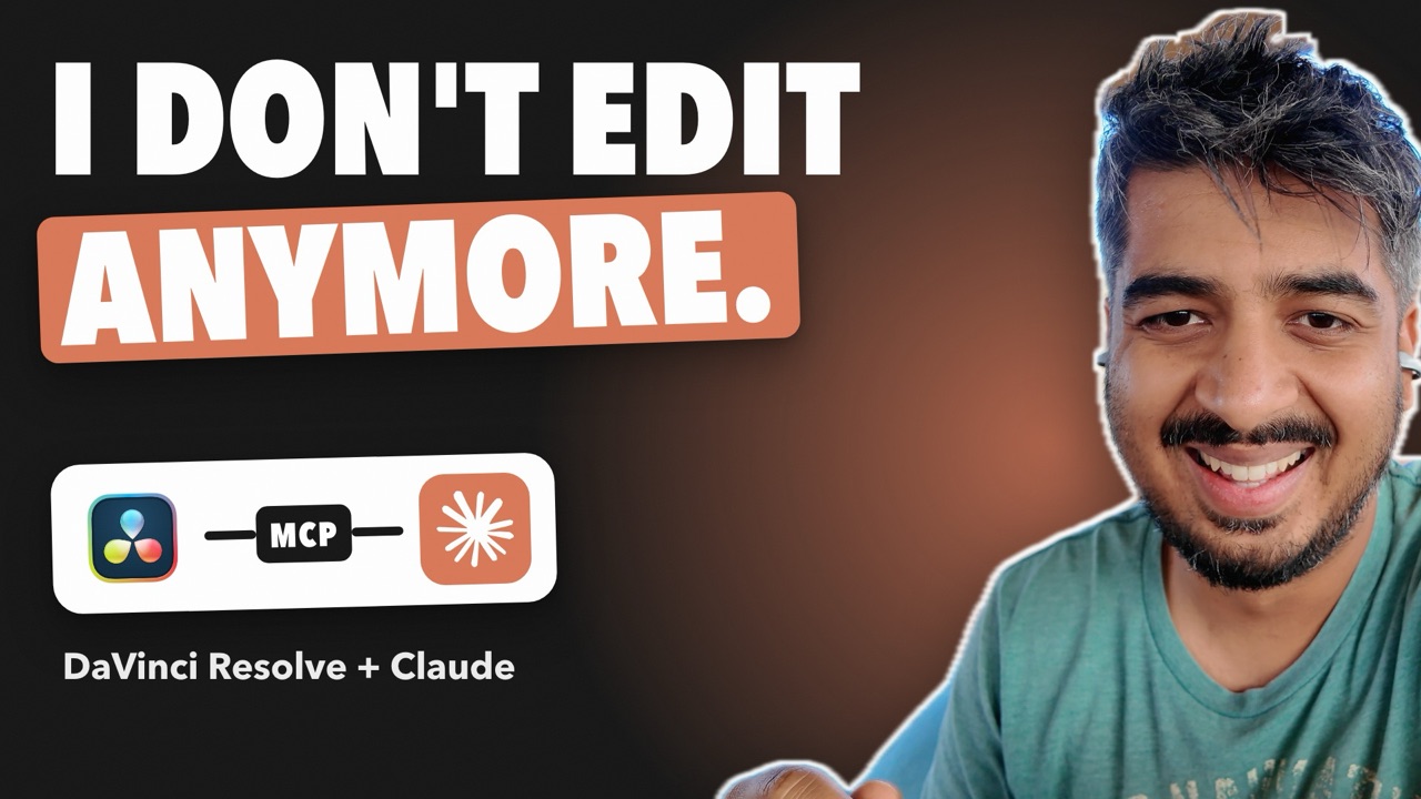 Claude edited my last three YouTube videos in DaVinci Resolve